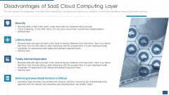 Cloud Computing Service Models IT Disadvantages Of Saas Cloud Computing Layer Elements PDF
