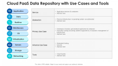 Cloud Paas Data Repository With Use Cases And Tools Sample PDF