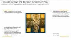 Cloud Storage For Backup And Recovery Ppt Ideas Graphics PDF