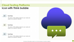 Cloud Texting Platforms Icon With Think Bubble Download PDF Cloud Texting Platforms Icon With Think Bubble Download PDF