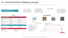 Co Variety Advertisement Co Partnered Influencer Marketing Campaign Sample PDF
