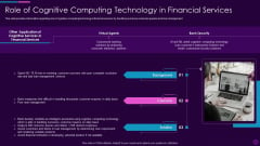 Cognitive Computing Action Plan Role Of Cognitive Computing Technology Ppt Infographics Layouts PDF