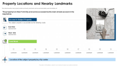 Commercial Property Evaluation Techniques Property Locations And Nearby Landmarks Graphics PDF Commercial Property Evaluation Techniques Property Locations And Nearby Landmarks Graphics PDF