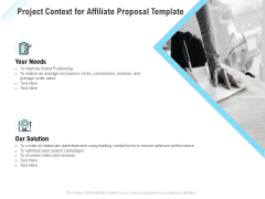 Commission Based Marketing Project Context For Affiliate Proposal Ppt Pictures Design Ideas PDF Commission Based Marketing Project Context For Affiliate Proposal Ppt Pictures Design Ideas PDF
