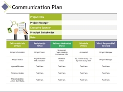 Communication Plan Slide Geeks
