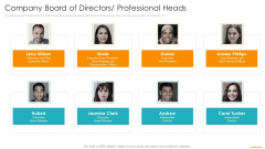 Company Board Of Directors Professional Heads Ppt Infographics Show PDF Company Board Of Directors Professional Heads Ppt Infographics Show PDF