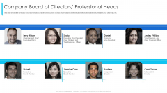Company Board Of Directors Professional Heads Ppt Layouts Ideas PDF Company Board Of Directors Professional Heads Ppt Layouts Ideas PDF