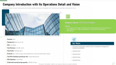 Company Introduction With Its Operations Detail And Vision Clipart PDF Company Introduction With Its Operations Detail And Vision Clipart PDF