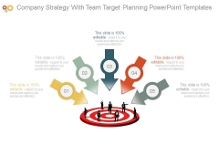 Company Strategy With Team Target Planning Powerpoint Templates