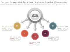 Company Strategy With Team Work Distribution Powerpoint Presentation