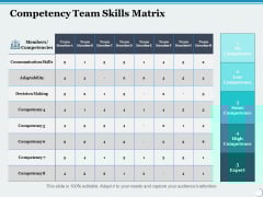 Competency Team Skills Matrix Ppt PowerPoint Presentation Samples Competency Team Skills Matrix Ppt PowerPoint Presentation Samples