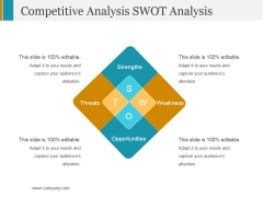Competitive Analysis Swot Analysis Ppt PowerPoint Presentation Slides Clipart Competitive Analysis Swot Analysis Ppt PowerPoint Presentation Slides Clipart