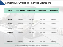 Competitive Criteria For Service Operations Ppt PowerPoint Presentation Ideas Good Competitive Criteria For Service Operations Ppt PowerPoint Presentation Ideas Good