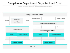 Compliance Department Organizational Chart Ppt Gallery Influencers PDF