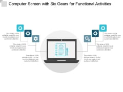 Computer Screen With Six Gears For Functional Activities Ppt PowerPoint Presentation Slides Model Computer Screen With Six Gears For Functional Activities Ppt PowerPoint Presentation Slides Model