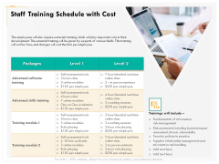 Computer Security Incident Handling Staff Training Schedule With Cost Demonstration PDF