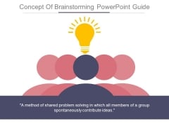 Concept Of Brainstorming Powerpoint Guide
