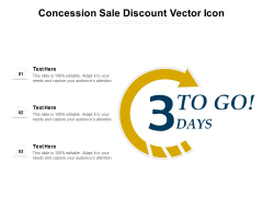 Concession Sale Discount Vector Icon Ppt PowerPoint Presentation Portfolio Microsoft PDF