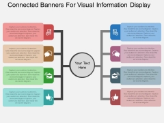 Connected Banners For Visual Information Display Powerpoint Template Connected Banners For Visual Information Display Powerpoint Template