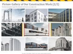 Construction Business Company Profile Picture Gallery Of Our Construction Work Sample PDF Construction Business Company Profile Picture Gallery Of Our Construction Work Sample PDF