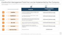 Construction Management Tools That Can Be Implemented By The Company Mockup PDF