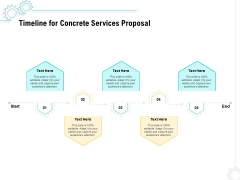 Construction Material Service Timeline For Concrete Services Proposal Download PDF