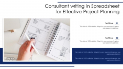 Consultant Writing In Spreadsheet For Effective Project Planning Ppt PowerPoint Presentation Slides Format Ideas PDF Consultant Writing In Spreadsheet For Effective Project Planning Ppt PowerPoint Presentation Slides Format Ideas PDF
