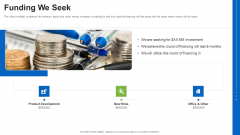 Consumer Packaged Goods Funding We Seek Ppt Layouts Grid PDF Consumer Packaged Goods Funding We Seek Ppt Layouts Grid PDF