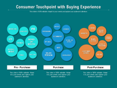 Consumer Touchpoint With Buying Experience Ppt PowerPoint Presentation File Backgrounds PDF