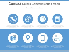 Contact Details Communication Media Ppt Slides