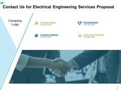 Contact Us For Electrical Engineering Services Proposal Ppt Pictures Influencers PDF Contact Us For Electrical Engineering Services Proposal Ppt Pictures Influencers PDF