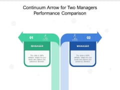 Continuum Arrow For Two Managers Performance Comparison Ppt PowerPoint Presentation Outline Layouts PDF Continuum Arrow For Two Managers Performance Comparison Ppt PowerPoint Presentation Outline Layouts PDF