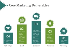 marketing deliverables