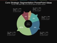 Core Strategic Segmentation Powerpoint Ideas