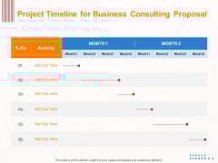 Corporate Consulting Project Timeline For Business Consulting Proposal Ppt Infographics Example PDF Corporate Consulting Project Timeline For Business Consulting Proposal Ppt Infographics Example PDF