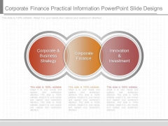 Corporate Finance Practical Information Powerpoint Slide Designs Corporate Finance Practical Information Powerpoint Slide Designs