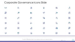 Corporate Governance Corporate Governance Icons Slide Slides PDF