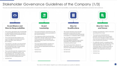 Corporate Governance Protocols And Business Structure Stakeholder Governance Guidelines Information PDF Corporate Governance Protocols And Business Structure Stakeholder Governance Guidelines Information PDF