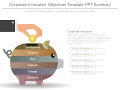 Corporate Innovation Objectives Template Ppt Summary Corporate Innovation Objectives Template Ppt Summary