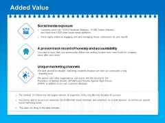 Corporate Partnership And Sponsorship Proposals Added Value Ppt Pictures Deck PDF Corporate Partnership And Sponsorship Proposals Added Value Ppt Pictures Deck PDF
