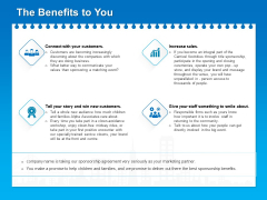 Corporate Partnership And Sponsorship Proposals The Benefits To You Ppt Ideas Gridlines PDF Corporate Partnership And Sponsorship Proposals The Benefits To You Ppt Ideas Gridlines PDF