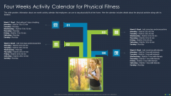 Corporate Physical Health And Fitness Culture Playbook Four Weeks Activity Calendar Inspiration PDF