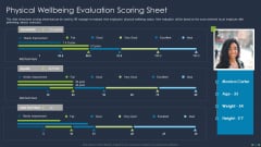 Corporate Physical Health And Fitness Culture Playbook Physical Wellbeing Evaluation Scoring Sheet Template PDF Corporate Physical Health And Fitness Culture Playbook Physical Wellbeing Evaluation Scoring Sheet Template PDF