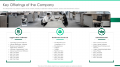 Corporate Profile IT Organization Key Offerings Of The Company Mockup PDF