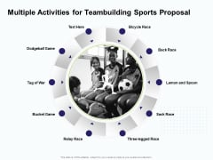 Corporate Sports Team Engagement Multiple Activities For Teambuilding Sports Proposal Diagrams PDF Corporate Sports Team Engagement Multiple Activities For Teambuilding Sports Proposal Diagrams PDF