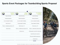 Corporate Sports Team Engagement Sports Event Packages For Teambuilding Sports Proposal Rules PDF
