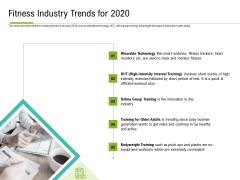 Corporate Wellness Consultant Fitness Industry Trends For 2020 Structure PDF