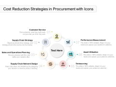 Cost Reduction Strategies In Procurement With Icons Ppt PowerPoint Presentation Professional Template