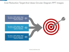 Cost Reduction Target And Ideas Circular Diagram Ppt PowerPoint Presentation Background Image
