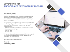 Cover Letter For Android App Developers Proposal Ppt PowerPoint Presentation Gallery Portfolio